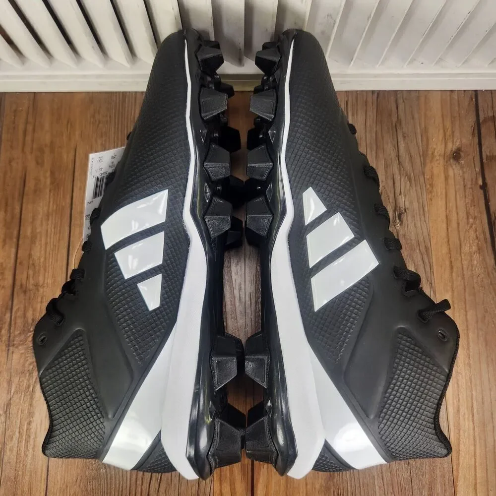 Adidas Adizero Impact.2 Mid Mens Sz 11 Black White Football Molded Cleats IF5102
